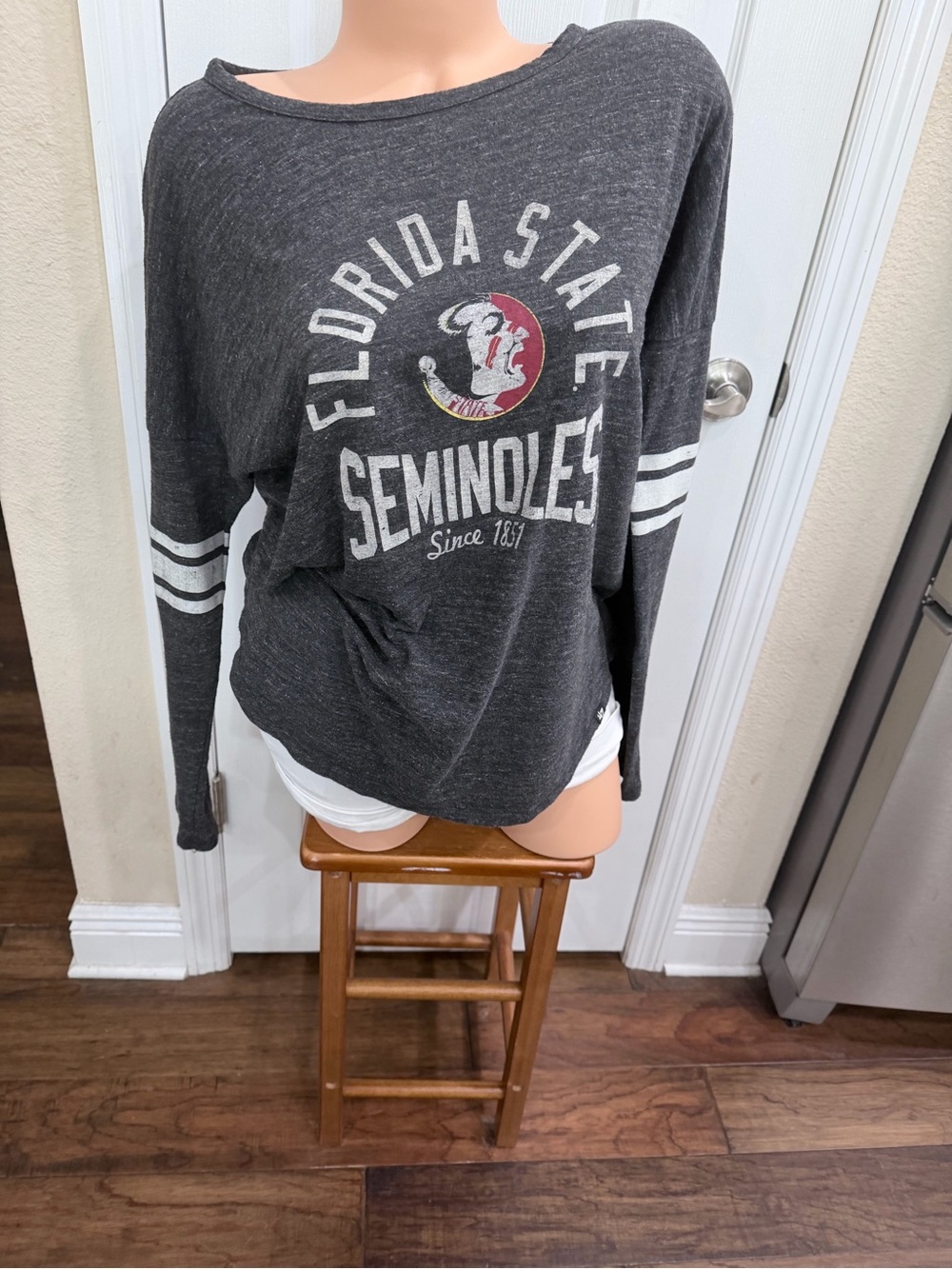 ’47 Brand Florida State Seminoles FSU Womens Long Sleeve Graphic Tee Size L